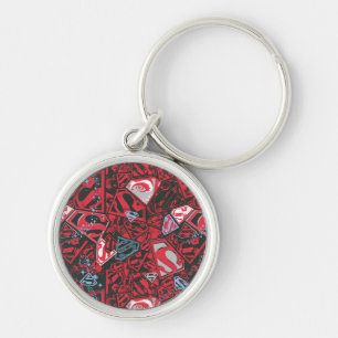 Supergirl Stary Red Pattern Sleutelhanger