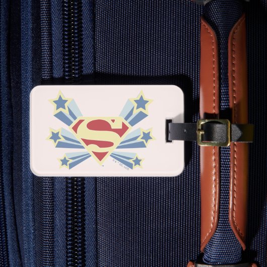 Supergirl Sterren S-Shield Bagagelabel (Voorkant Insitu 4)