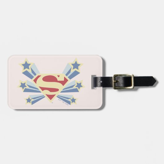 Supergirl Sterren S-Shield Bagagelabel (Voorkant horizontaal)