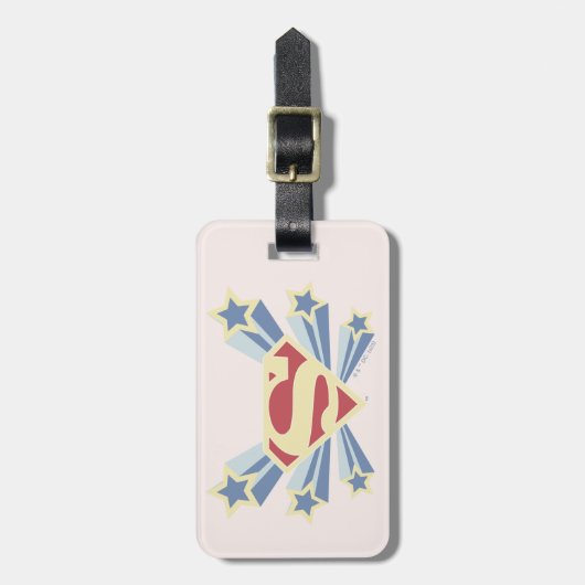 Supergirl Sterren S-Shield Bagagelabel (Voorkant verticaal)