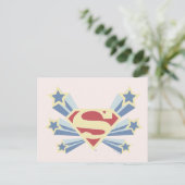 Supergirl Sterren S-Shield Briefkaart (Staand voorkant)