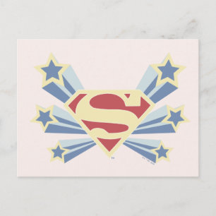 Supergirl Sterren S-Shield Briefkaart