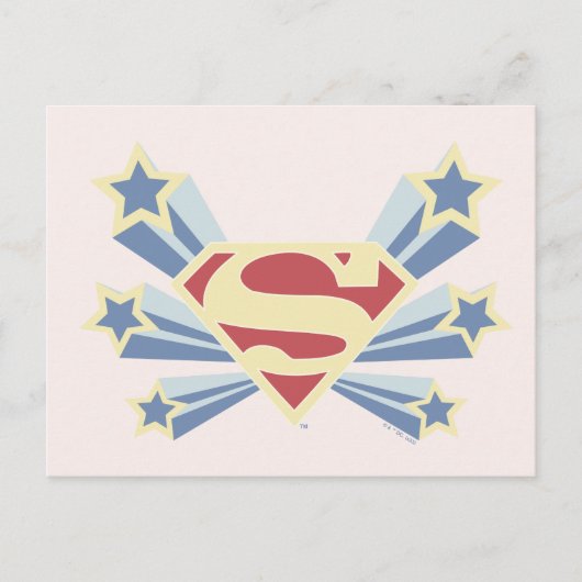 Supergirl Sterren S-Shield Briefkaart (Voorkant)