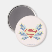 Supergirl Sterren S-Shield Magneet (Voorkant / Achterkant)