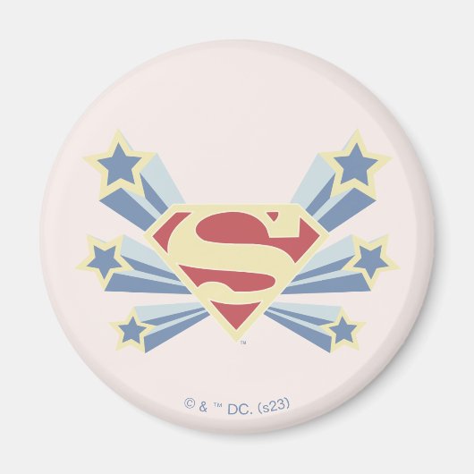 Supergirl Sterren S-Shield Magneet (Voorkant)