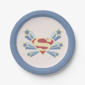 Supergirl Sterren S-Shield Papieren Bordje (Voorkant)