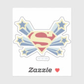 Supergirl Sterren S-Shield Sticker (Vel)