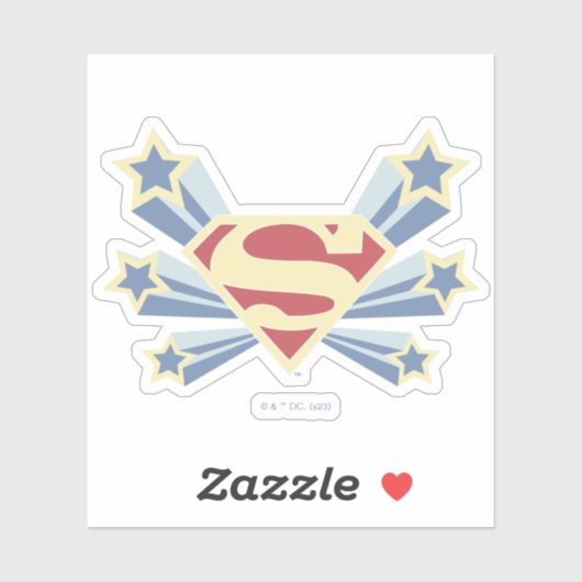 Supergirl Sterren S-Shield Sticker (Vel)