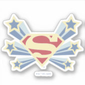 Supergirl Sterren S-Shield Sticker (Voorkant)