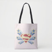 Supergirl Sterren S-Shield Tote Bag (Voorkant)
