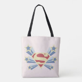Supergirl Sterren S-Shield Tote Bag (Achterkant)