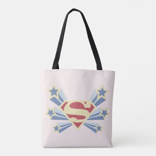 Supergirl Sterren S-Shield Tote Bag (Achterkant)