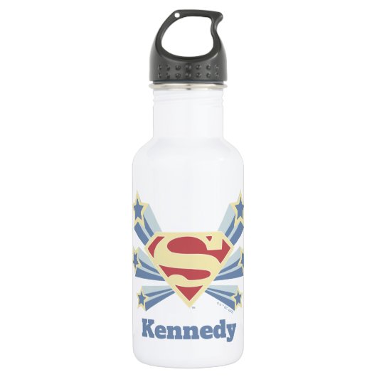 Supergirl Sterren S-Shield Waterfles (Voorkant)
