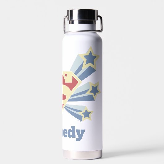 Supergirl Sterren S-Shield Waterfles (Achterkant)