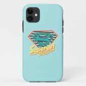 Supergirl Striped Logo Case-Mate iPhone Case (Achterkant)