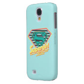 Supergirl Striped Logo Case-Mate Samsung Galaxy Hoesje (Achterkant Links)