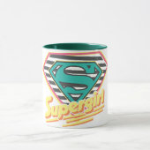 Supergirl Striped Logo Mok (Midden)