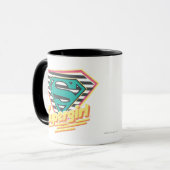 Supergirl Striped Logo Mok (Voorkant links)