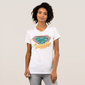 Supergirl Striped Logo T-shirt (Voorkant volledig)