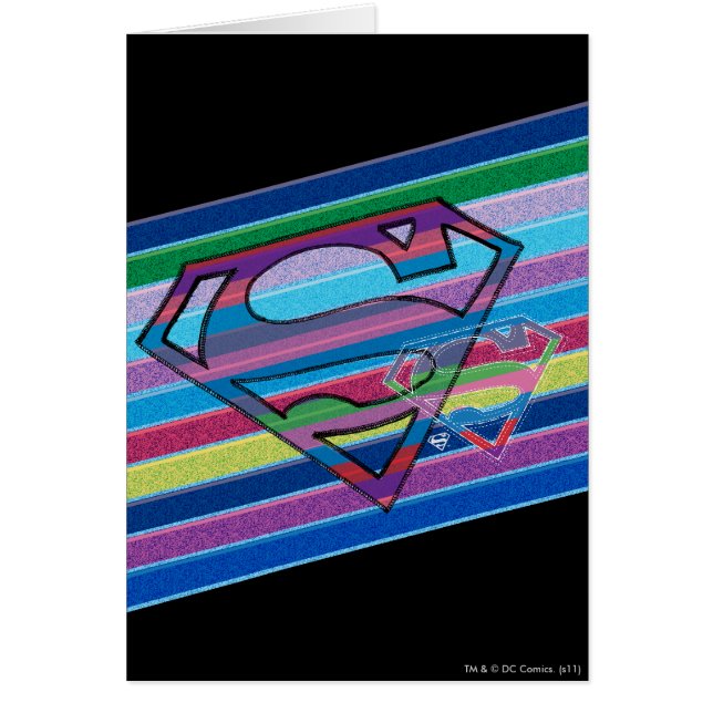 Supergirl Striped Rainbow Logo (Voorkant)