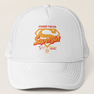 Supergirl Stronger Than Ever Retro Graphic Trucker Pet
