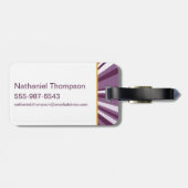 Supergirl Studded S-Shield Bagagelabel (Achterkant horizontaal)