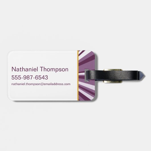 Supergirl Studded S-Shield Bagagelabel (Achterkant horizontaal)