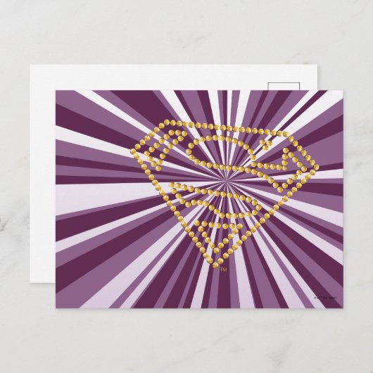 Supergirl Studded S-Shield Briefkaart (Voorkant / Achterkant)