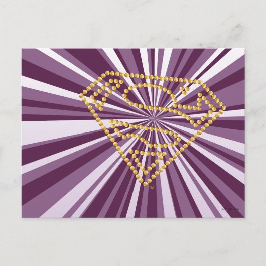 Supergirl Studded S-Shield Briefkaart (Voorkant)