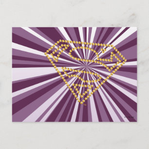 Supergirl Studded S-Shield Briefkaart
