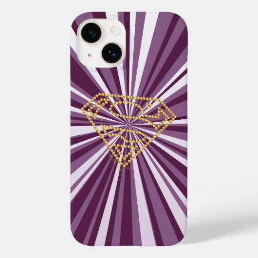 Supergirl Studded S-Shield Case-Mate iPhone Case (Achterkant)