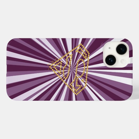 Supergirl Studded S-Shield Case-Mate iPhone Case (Achterkant (horizontaal))