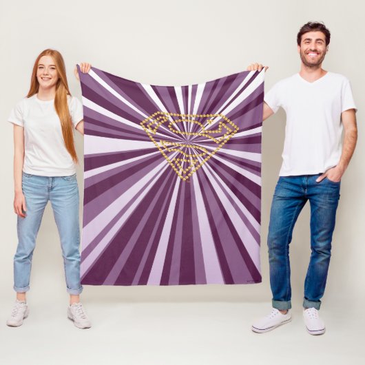 Supergirl Studded S-Shield Fleece Deken (In situ)