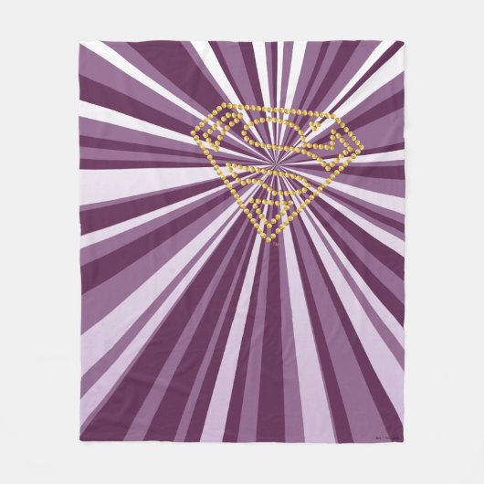 Supergirl Studded S-Shield Fleece Deken (Voorkant)