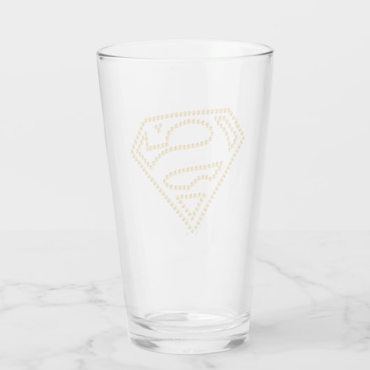 Supergirl Studded S-Shield Glas (Achterkant)