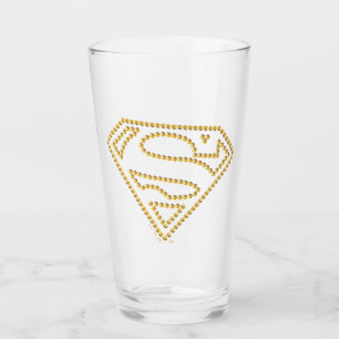 Supergirl Studded S-Shield Glas