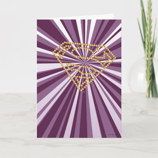 Supergirl Studded S-Shield Kaart (Voorkant)