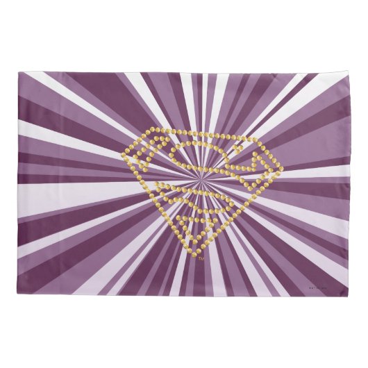 Supergirl Studded S-Shield Kussensloop (Achterkant)