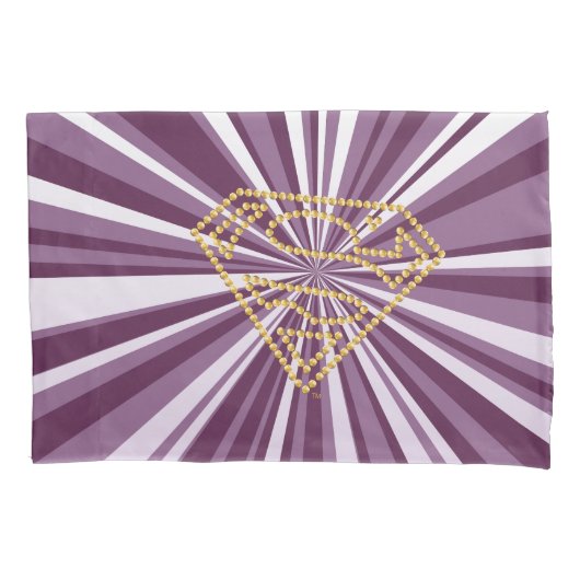 Supergirl Studded S-Shield Kussensloop (Voorkant)