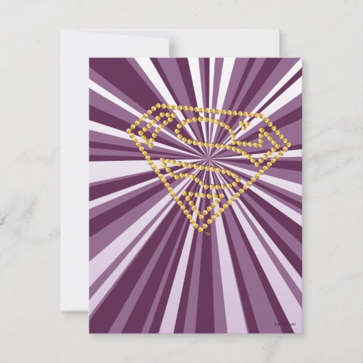 Supergirl Studded S-Shield Notitiekaartje (Voorkant)