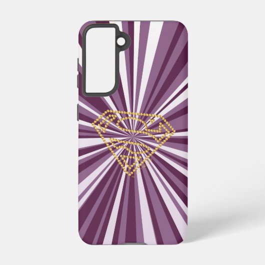 Supergirl Studded S-Shield Samsung Galaxy Hoesje (Achterkant)