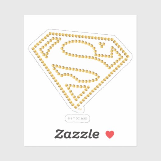 Supergirl Studded S-Shield Sticker (Vel)