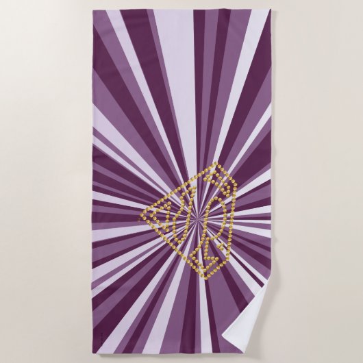 Supergirl Studded S-Shield Strandlaken (Voorkant)