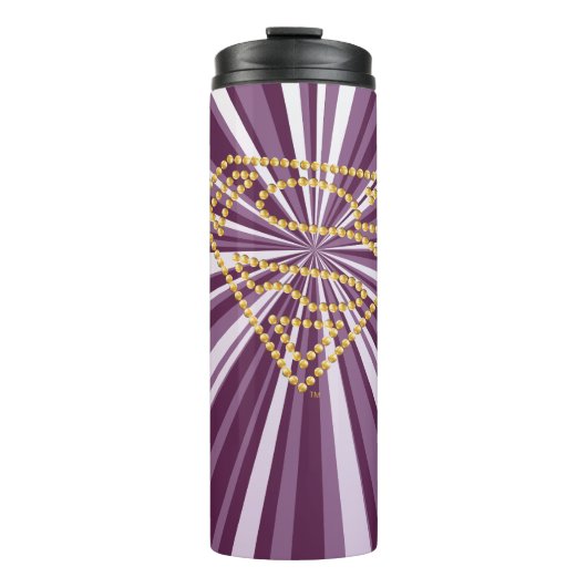 Supergirl Studded S-Shield Thermosbeker (Voorkant)