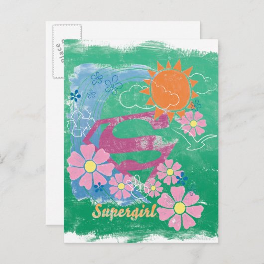 Supergirl Sun en Love Briefkaart (Voorkant / Achterkant)