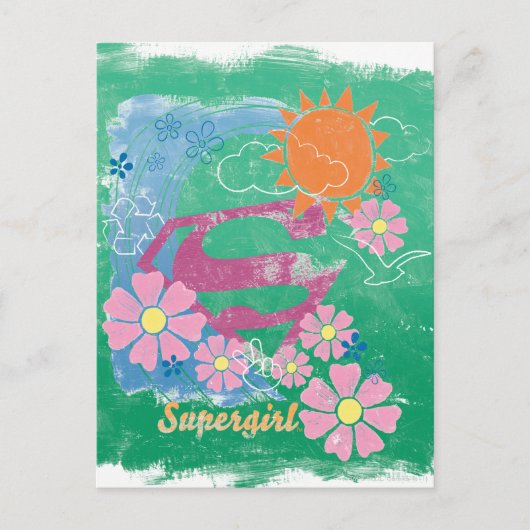 Supergirl Sun en Love Briefkaart (Voorkant)