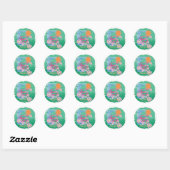 Supergirl Sun en Love Ronde Sticker (Vel)