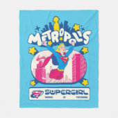 Supergirl Super Pop Vrouw van Morgen Fleece Deken (Voorkant)