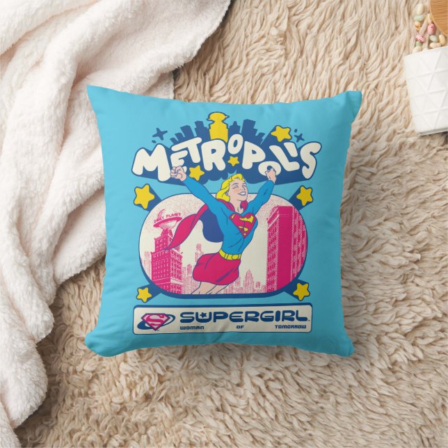 Supergirl Super Pop Vrouw van Morgen Kussen (Deken)