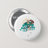 Supergirl Surf Ronde Button 5,7 Cm (Voorkant /achterkant)